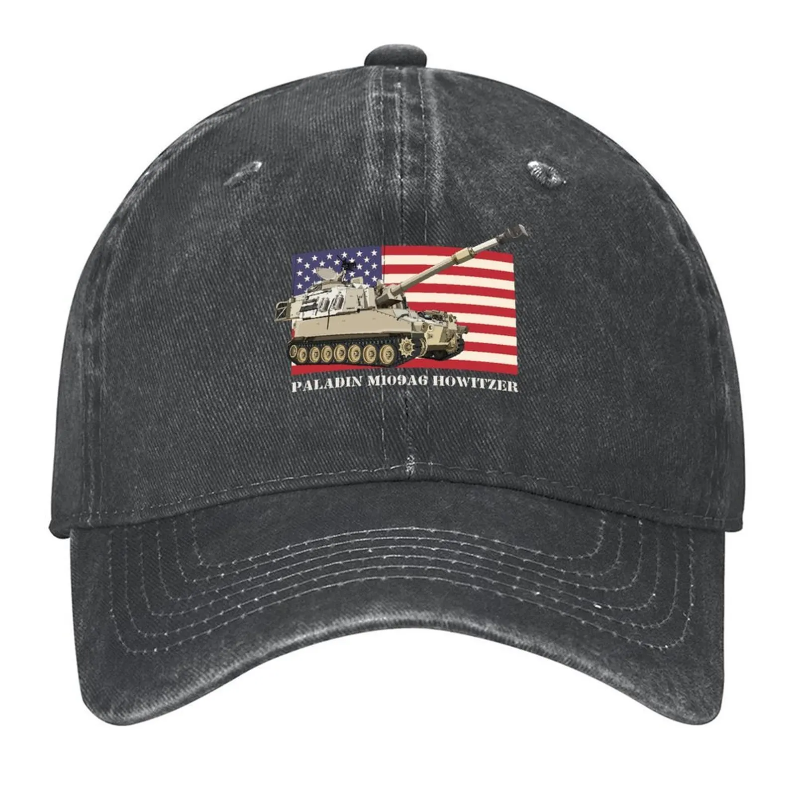 

M109 A6 Paladin Howitzer Diagram American Flag Gifts Baseball Cap tea Hat |-F-| Hat men tactical cap Men's Hats Women's