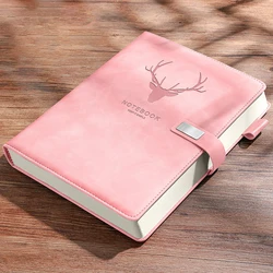 Thick Notebook A5 Thickened Notepad College Students Leather Business Notepad Work Meeting Record Book Office Diary Sketchbook