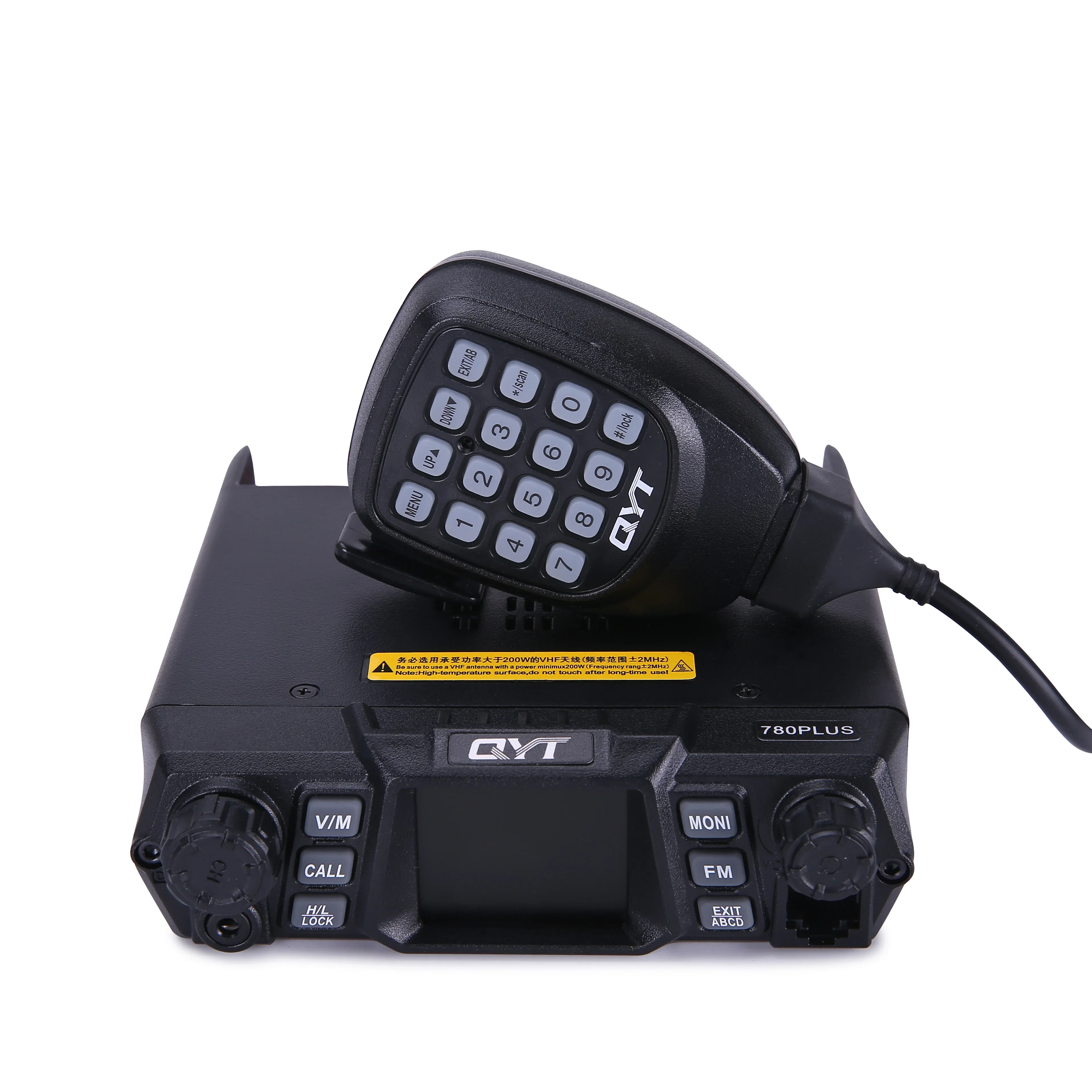 QYT KT-780plus Single Band VHF 100W High Output Car Mobile Radio Base Vehicle Mounted Two Way Radio Vehicle Mouted