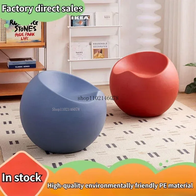 Comfortable Apple Plastic Stool Round Stools Reading Low Stool Change Shoes Small Bench Back Chairs Vanity Chair Furniture Ins