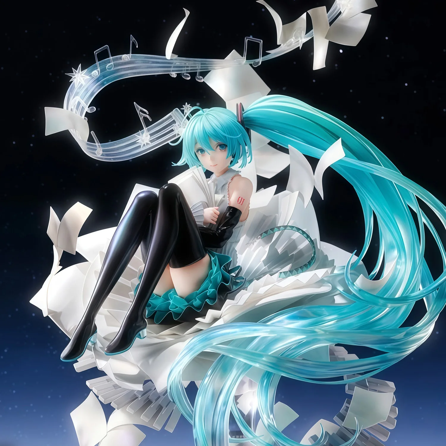 

Hatsune Miku Anime GK Cartoon Beauty Girl Statue Hand-Made Model Decoration Collectible Action Figure Peripheral Gift