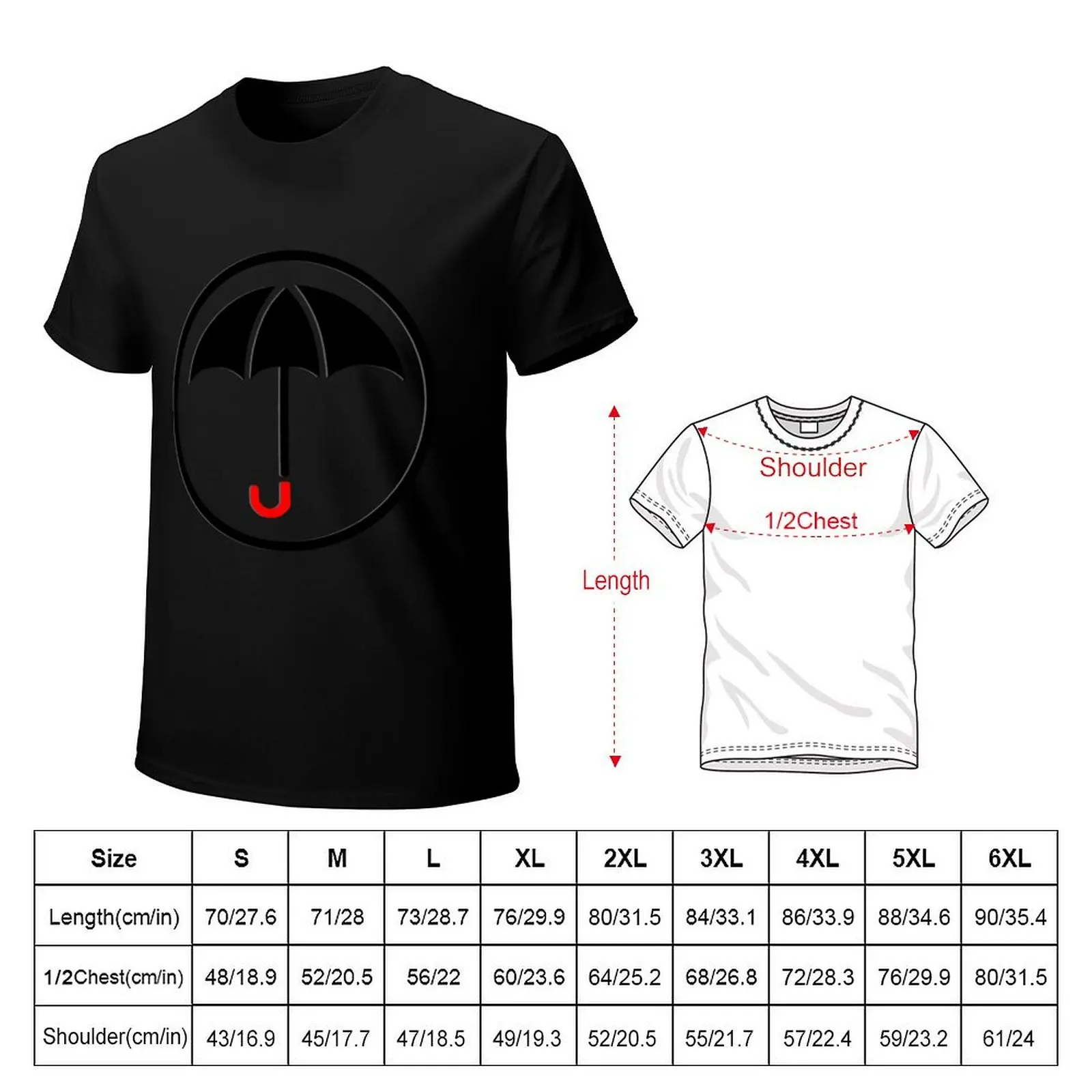 The Umbrella Academy Icon T-Shirt sweat plus size clothes for a boy vintage t shirt men