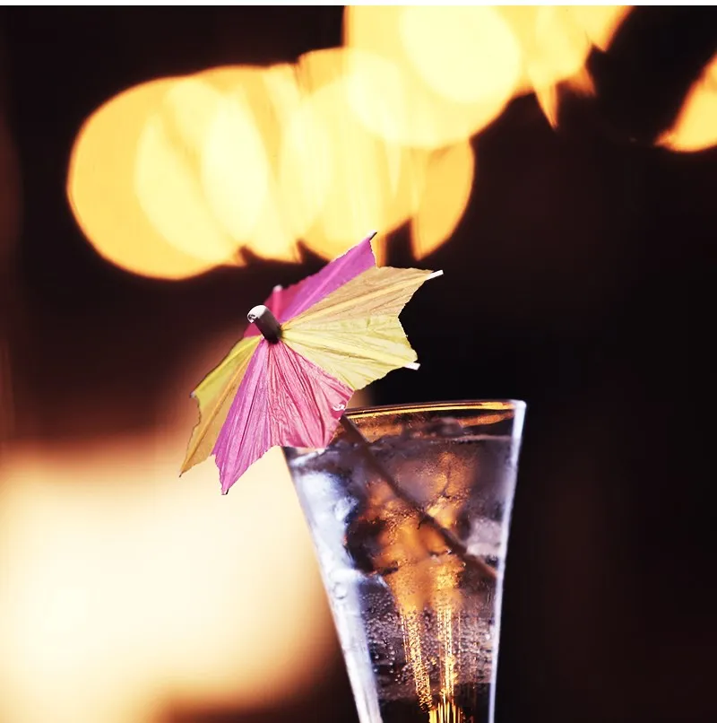 80pcs/pack Drink Fruit Cake Sticks Mini Umbrella Paper Cocktail Parasols Umbrellas Wedding Decoration Birthday Party Supplies 5Z
