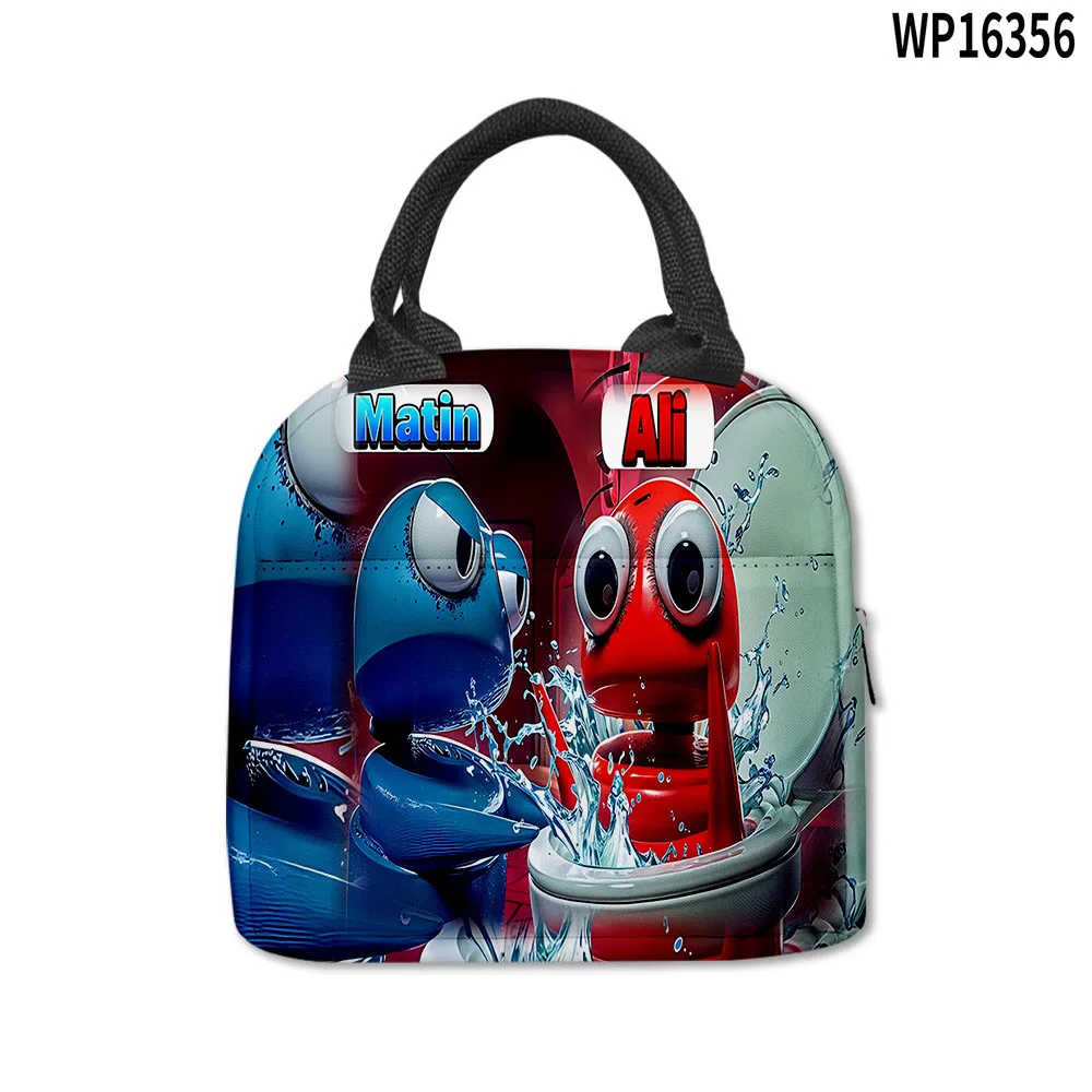 Trendy Popular R.E.P.O repo Student Work Lunchbox Thermal insulation Food Lunch Bag 3D Printed Portable Handbags Ice Bags