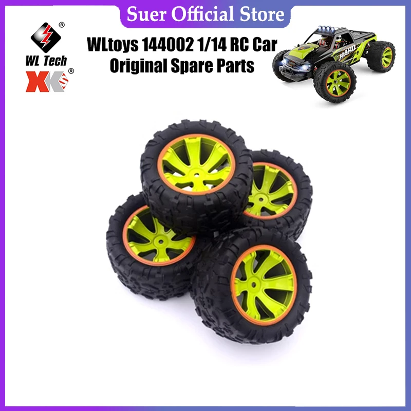 

WLtoys 144002 1/14 оригинальные запасные части для радиоуправляемых автомобилей 144002-1992, левая шина 1998 правая покрышка 86 мм, шины