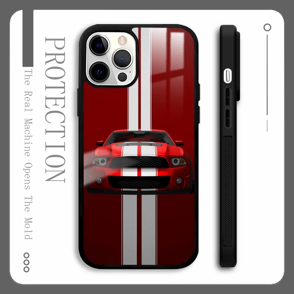 Cool Cars M-MustangS Phone Case For iPhone 16 15 14 13 12 11 Pro Max Plus Mini Magnetic Magsafe Wireless Charging Cover