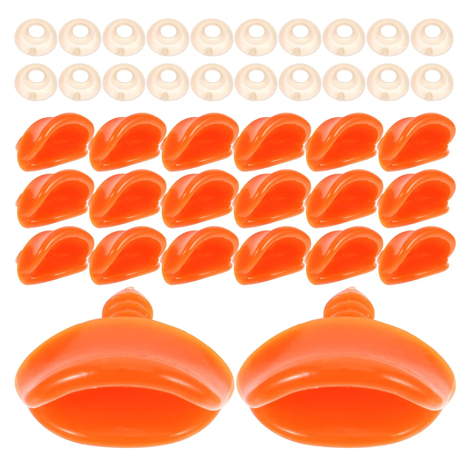 

60Sets Small Plastic Duck Beaks 24Mm DIY Craft Mouth Replacement for Puppet Making Accessories Mini Duck Beak for Puppet Craft