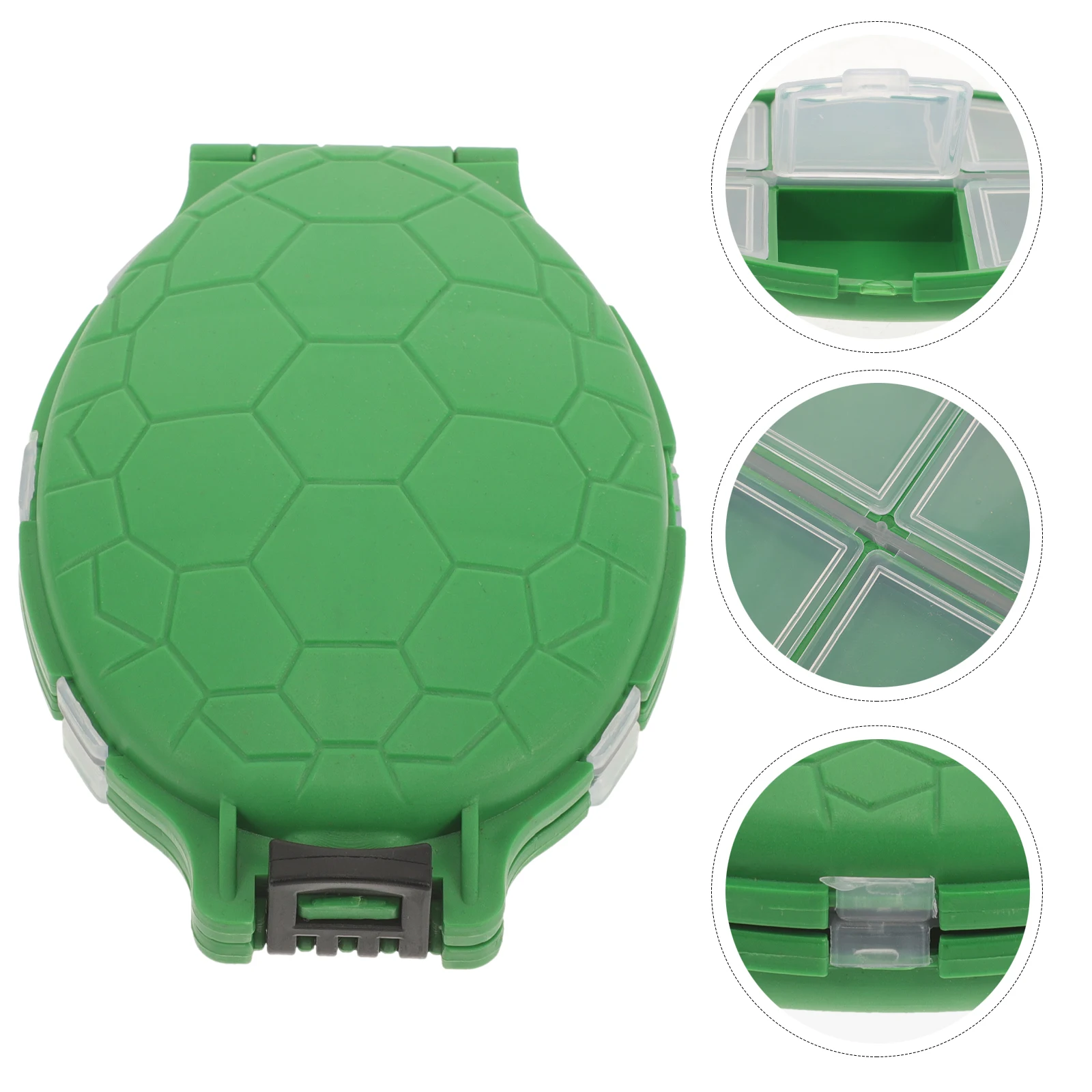 

Waterproof Fishing Hook Box High-Grade Abs Impact Resistant Turtle Design Seal Transparent Organizer For Small