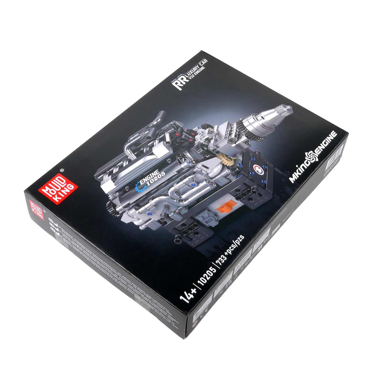 

Mould King 733PCS RR Luxury Car V12 Engine Model Building Blocks Kit DIY Assembly Creative Ornament for Adults/Kid Gift 10205