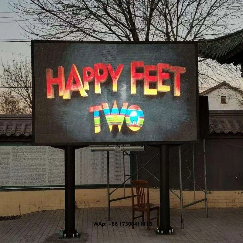 Custom Outdoor LED Advertising Board High Resolution LED Display Screen Fixed Installation Digital Billboard IP66 Waterproof 5
