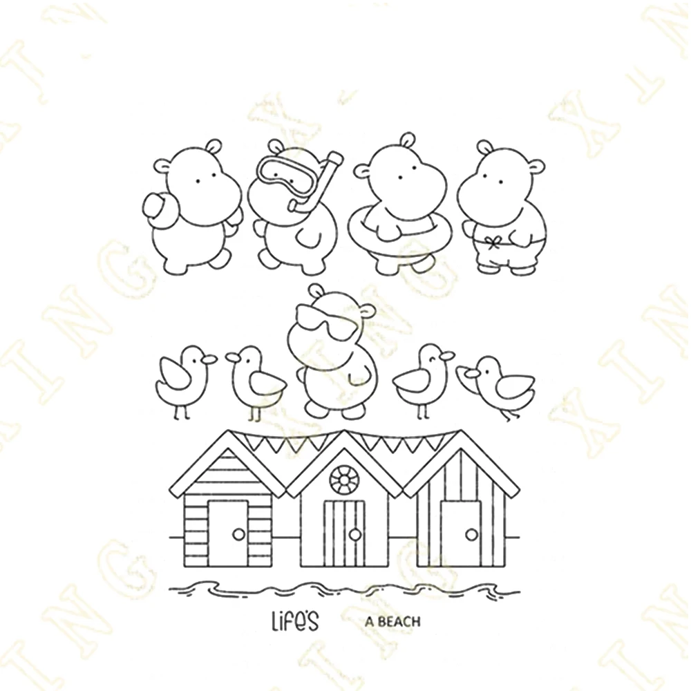 Sunny Day Play Stamps and Dies New Arrival Scrapbook Diary Decoration Stencil Embossing Template DIY Greeting Card Handmade