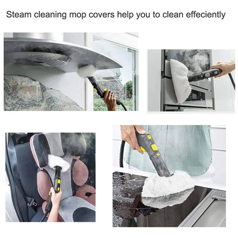 FZFZ 2 مجموعة ستوكات الطابق القماش مجموعة غطاء من الألياف الدقيقة مجموعة اللون فرش مستديرة ل Karcher Easyfix SC2 SC 3 SC4 SC5 البخار