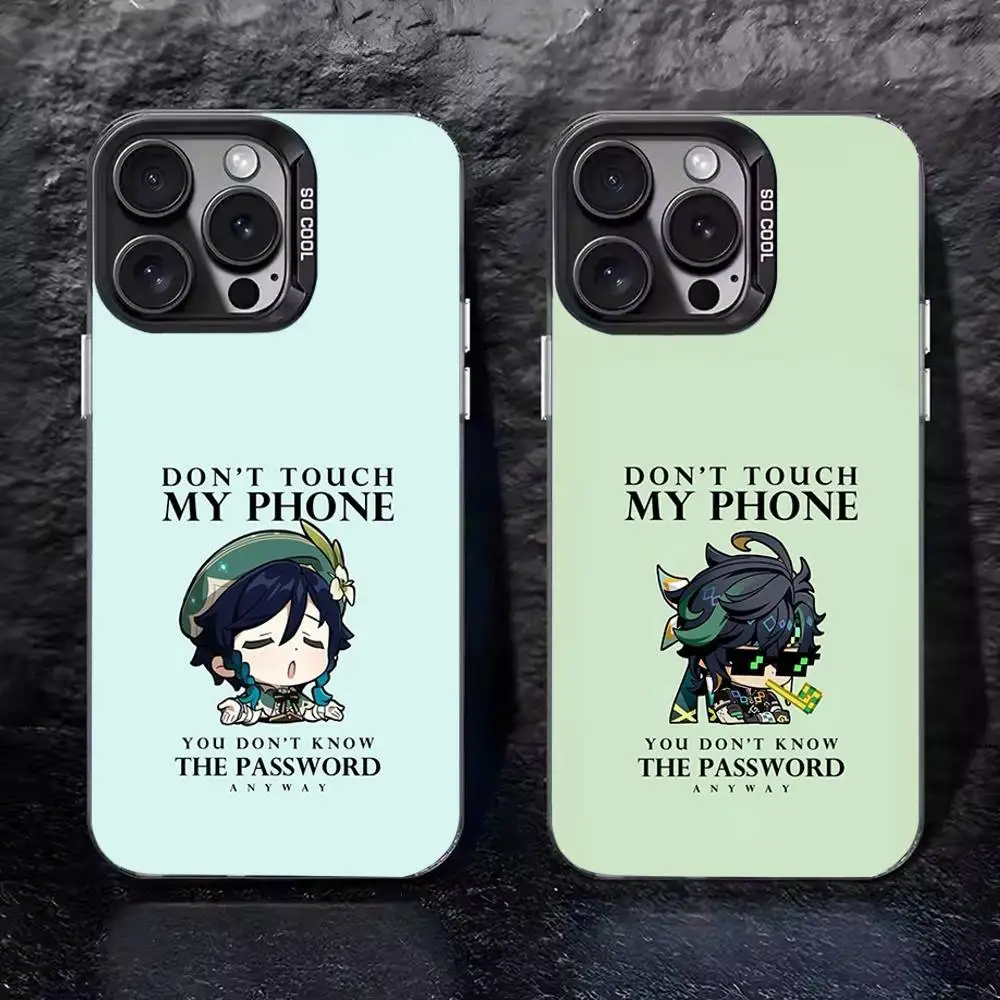 

Genshin Impact Wanderer For Phone Case For iPhone 17 16 15 14 13 12 11 Pro Max XS Max 7 8 Plus Shockproof Silicone Matte Cover