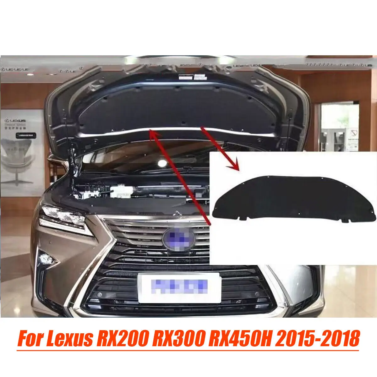 

Engine Hood sound Insulation Pad Heat Shield For Lexus RX200 RX300 RX450H 15-18