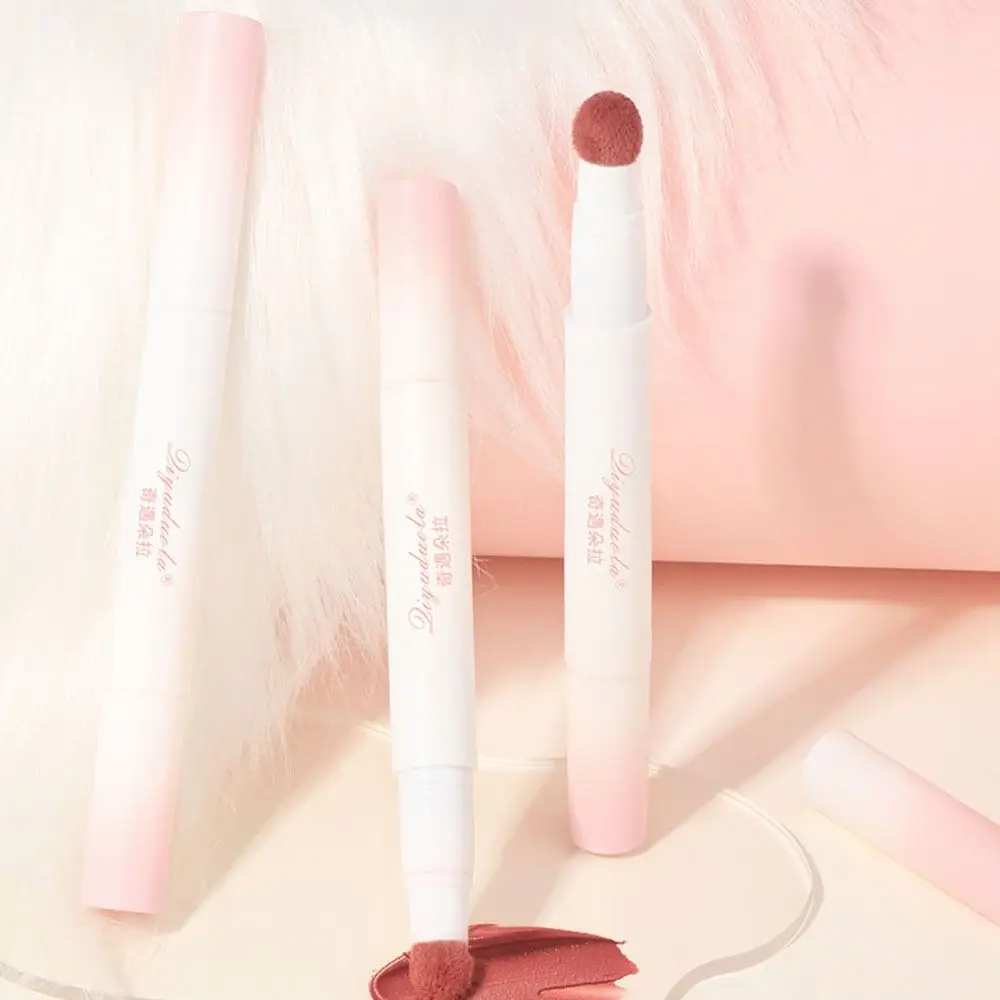 Skin-friendly Waterproof White Tube Lipstick Long Lasting Non-Stick Cute Lipstick Natural Silky Velvet Lip Glaze Health Beauty