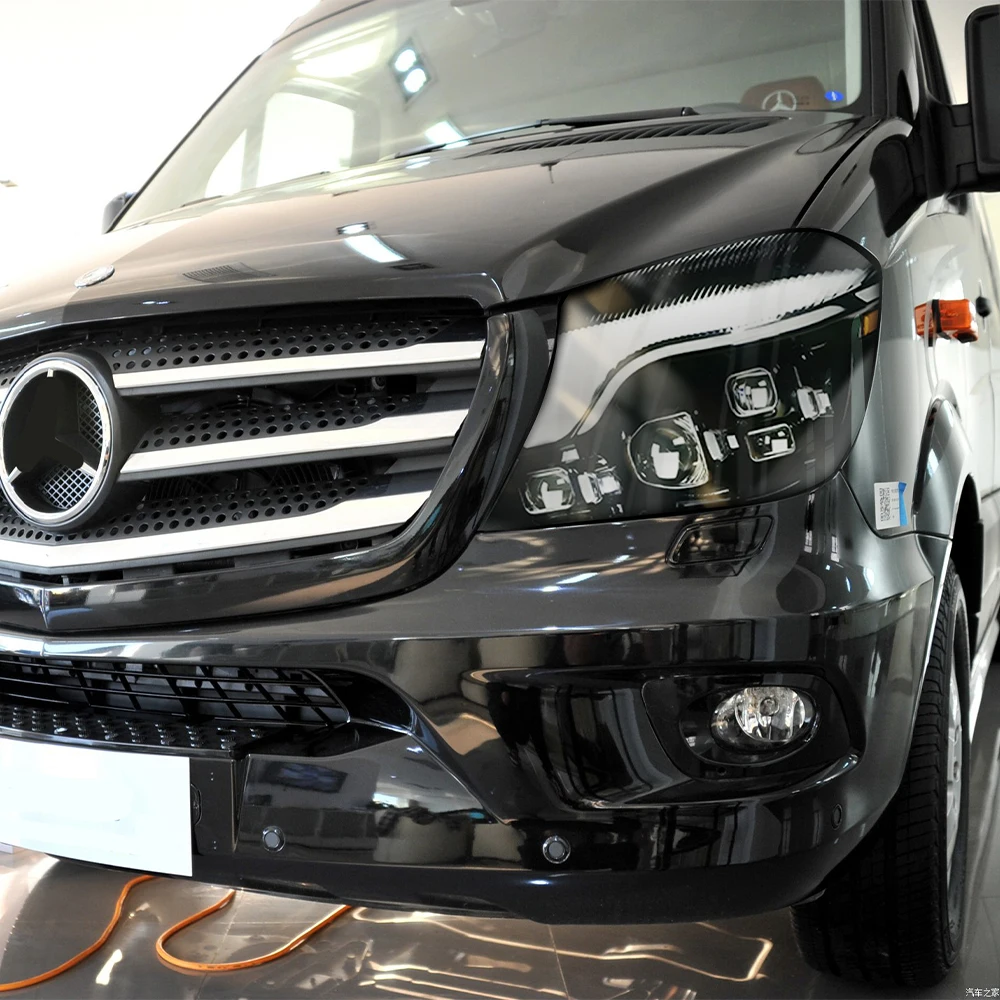 For Benz Sprinter 2014-2018 W906 Auto Front Lamps Assembly Upgrade Startup Effect LED 4 Projector Lens Tools Car Accessories