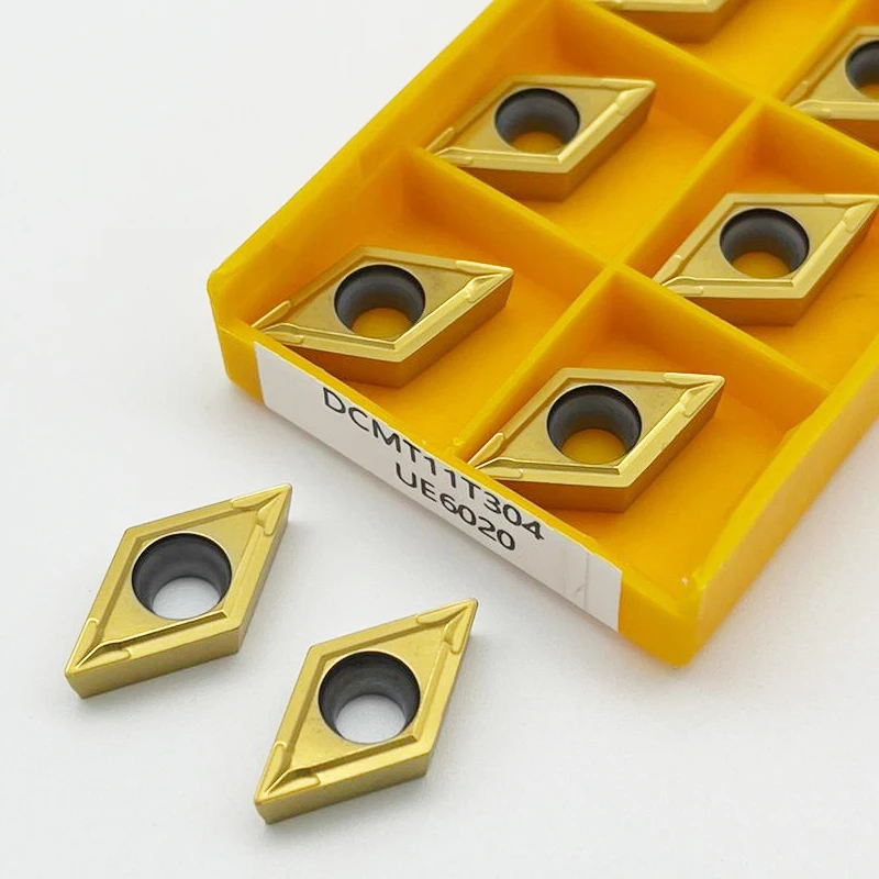 

DCMT Carbide Inserts DCMT070204 DCMT11T304 DCMT11T308 VP15TF UE6020 UE735 Internal Turning Tools CNC Lathe Cutter