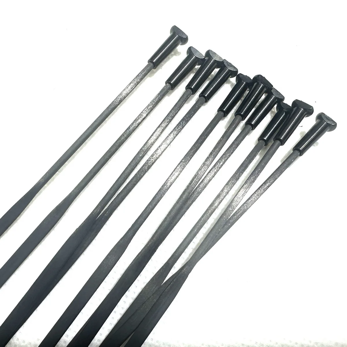 

Ultra Light Road Bike Carbon Spoke T1000 2.2-3.2mm Titanium Head Alloy Nipples Round Head T Head