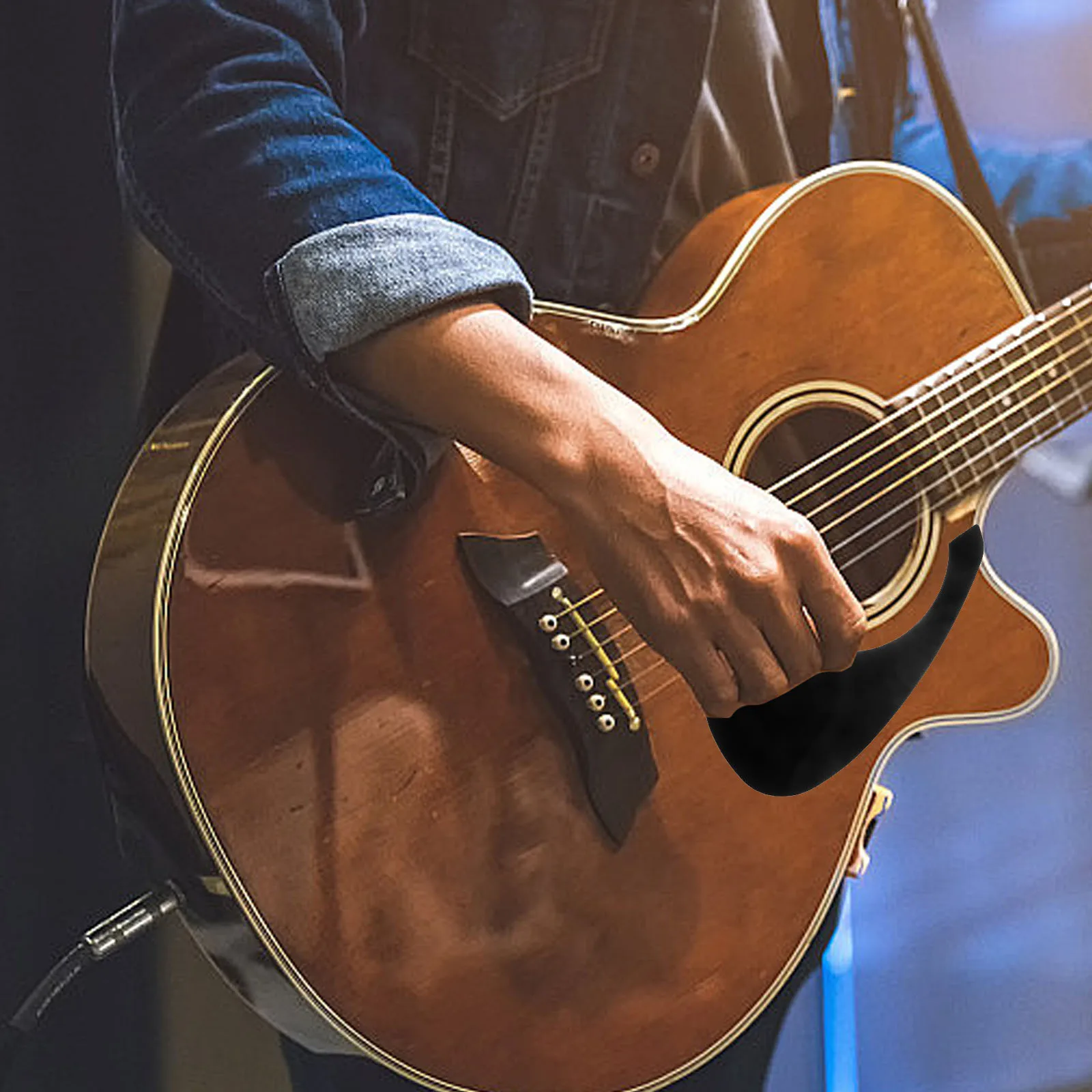 

1Pcs Guitar Pickguard Protector Pet Transparent Film Scratch Resistant Sticker Custom Fit for Guitar Decoration and Protection