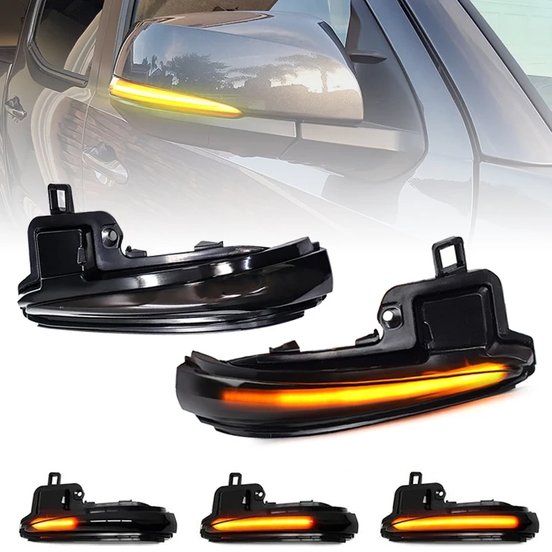 For Toyota RAV4 Alphard Velltire Highlander Tacoma Lexus LM LED Side Mirror Lamp Amber Side Rearview Dynamic Turn Signal Lights