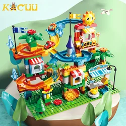 Big Size Marble Race Run Building Blocks Funnel Slide Blocks Constructions Figures Bricks Educational Toys For Children Gifts