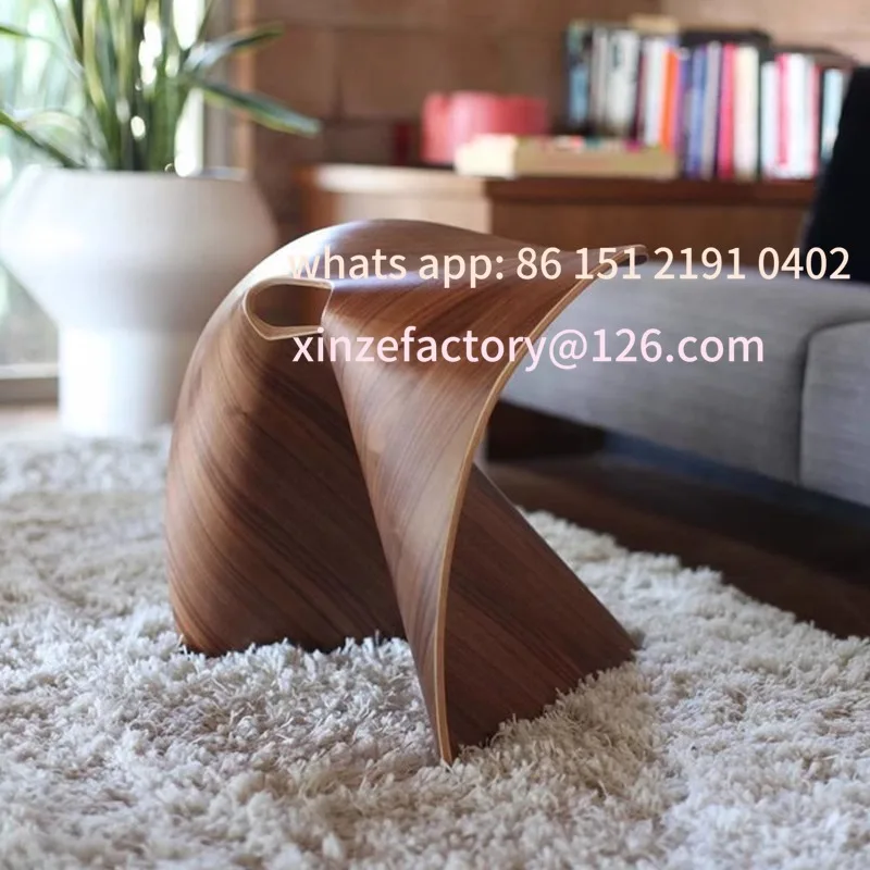 

Customizable wood stool for home use Modern minimalist creative side few restaurant model room Dressing stool for home use