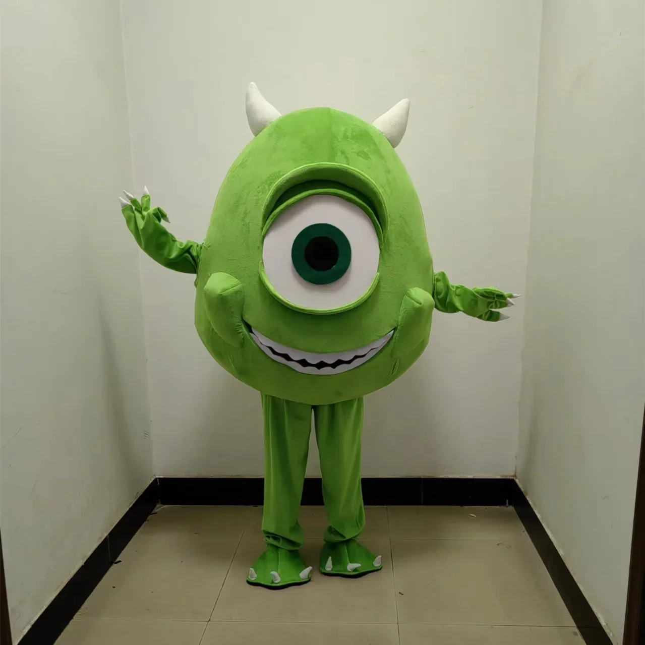 Cosplay Disney Monsters University Mike Wazowski Cartoon character Mascot Advertising Costume Fancy Dress Party Animal carnival