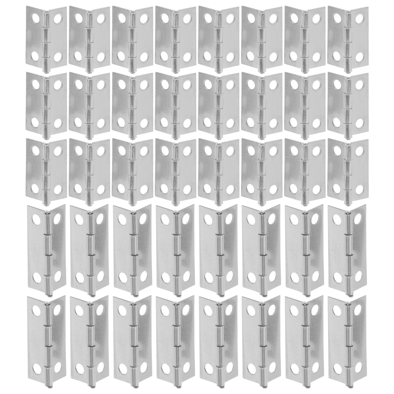 60 Pcs Miniature Hinge Dollhouse Building Supplies Cabinet Hinges Lifting Hidden Iron Screws