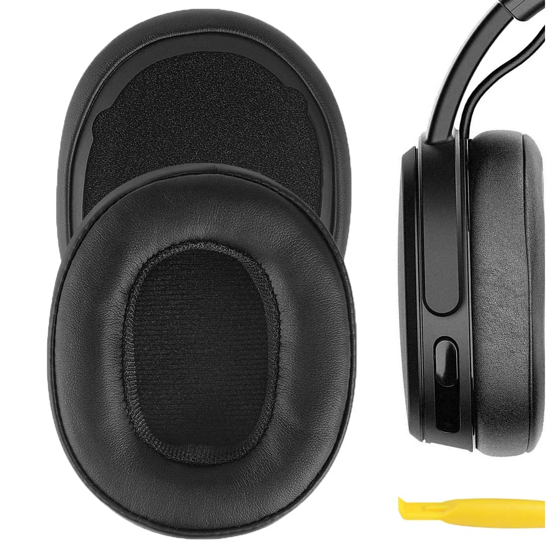 Almofadas de substituição para fones de ouvido, capas de almofada, peças de reparo para Skullcandy Crusher Hesh 3 3.0 Hesh3 Venue Wireless ANC Headphones
