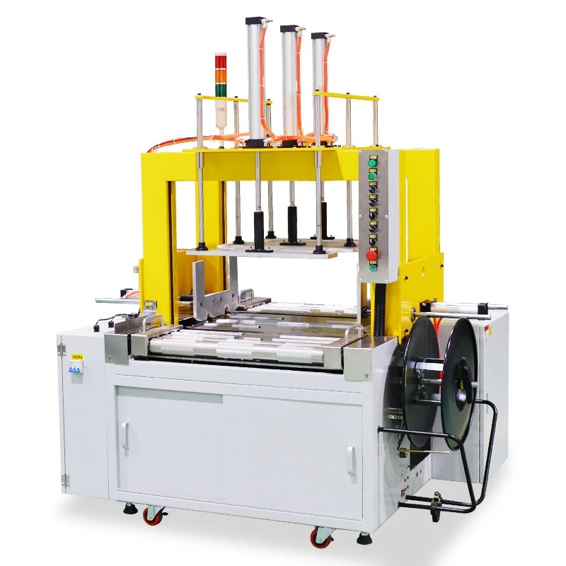 

Automatic PP with hot melt, fluffy carton, double pressure baler