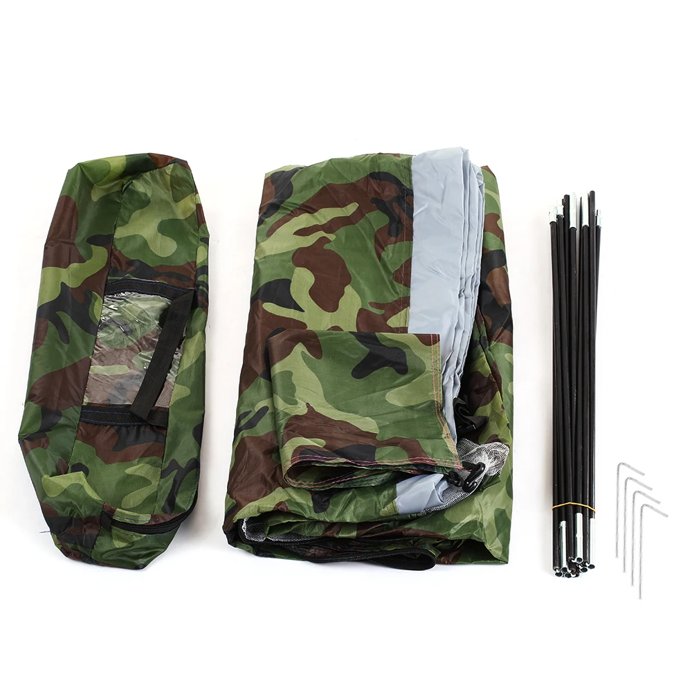 TOMSHOO Campingzelt für 2-Personen, einlagig, für den Außenbereich, tragbar, Camouflage-Sommerzelt für Outdoor-Camping, Reisen – Detail 10