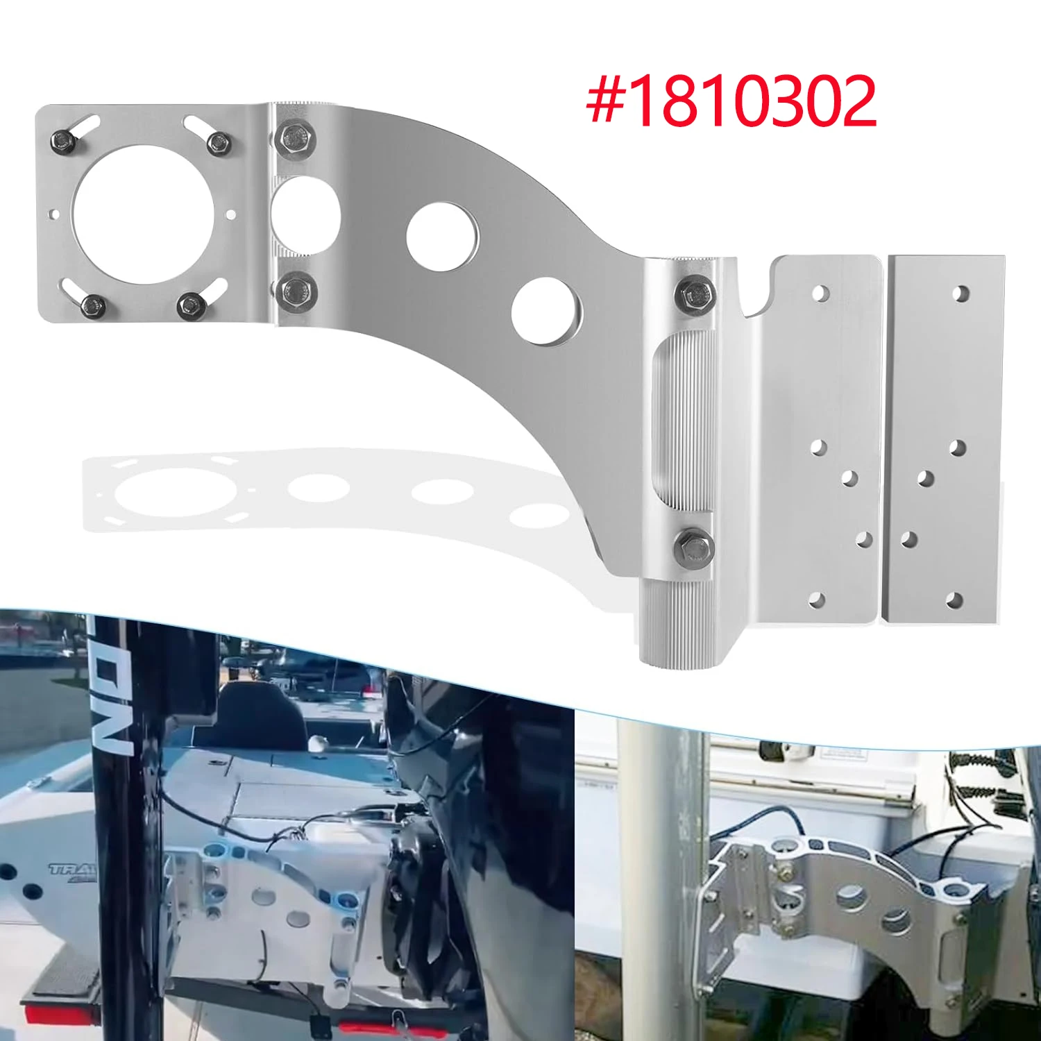 

for Minn Kota 1810302 Talon Sandwich Adapter Bracket for Port Side Mounting ,Talon Mounting Bracket Shallow-Water Anchor Adapter