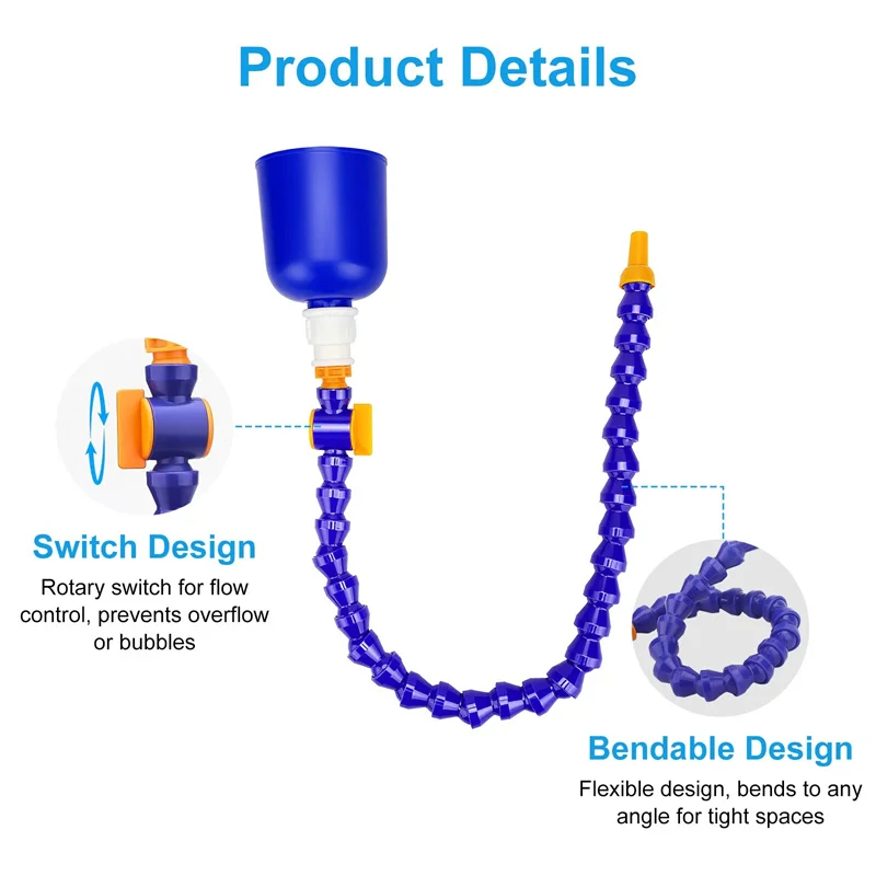 قمع التزود بالوقود العالمي للسيارات قمع مرن قابل للانحناء أدوات نظام الزيت المقاوم للانسكاب للسيارات والدراجات النارية #5