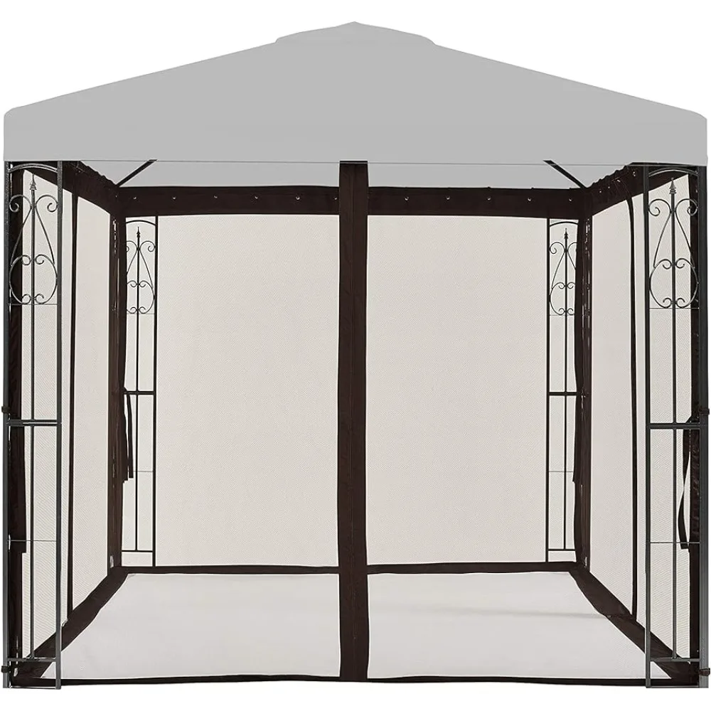 

Mosquito Net for Bed Tent Universal 8' X 8' Gazebo Replacement Mosquito Netting Home Textile Garden