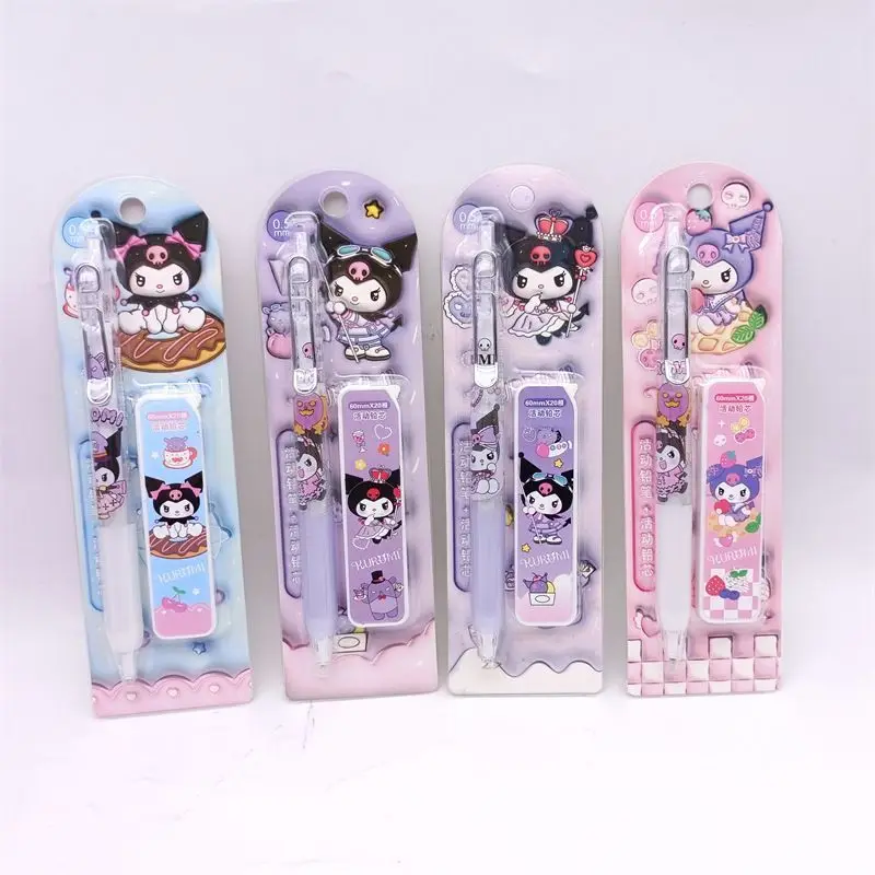 2/4pcs Hello Kitty Mechanical Pencil Set Cute Automatic Pencil Student Stationery