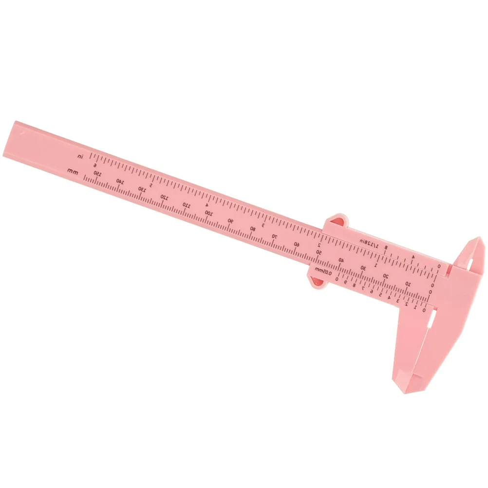 미니 눈썹 문신 자 플라스틱 캘리퍼스 얼굴 도구 슬라이딩 버니어 이중 스케일 휴대용 포켓 눈썹 측정기