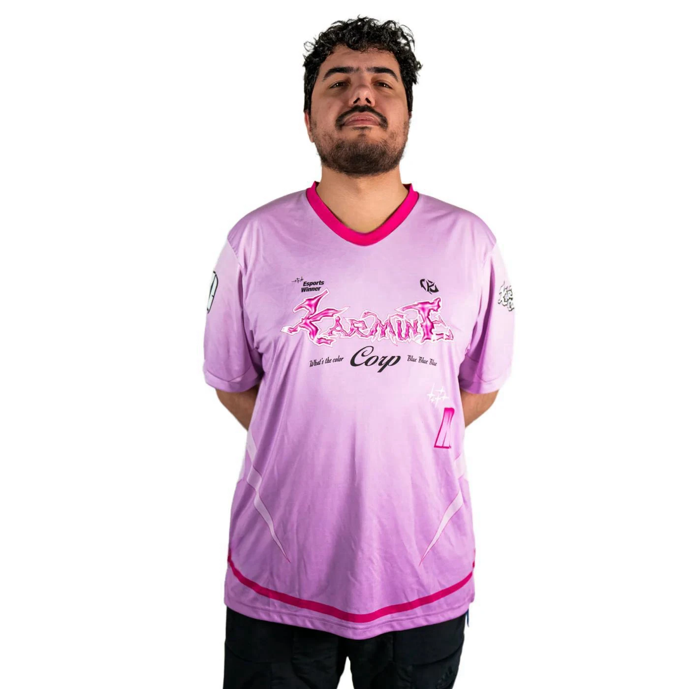 VAT Karminecorp-MAILLOT de coleccionista de rosas para hombres y mujeres, camiseta de uniforme de Valorant, camiseta de Fan KCORP