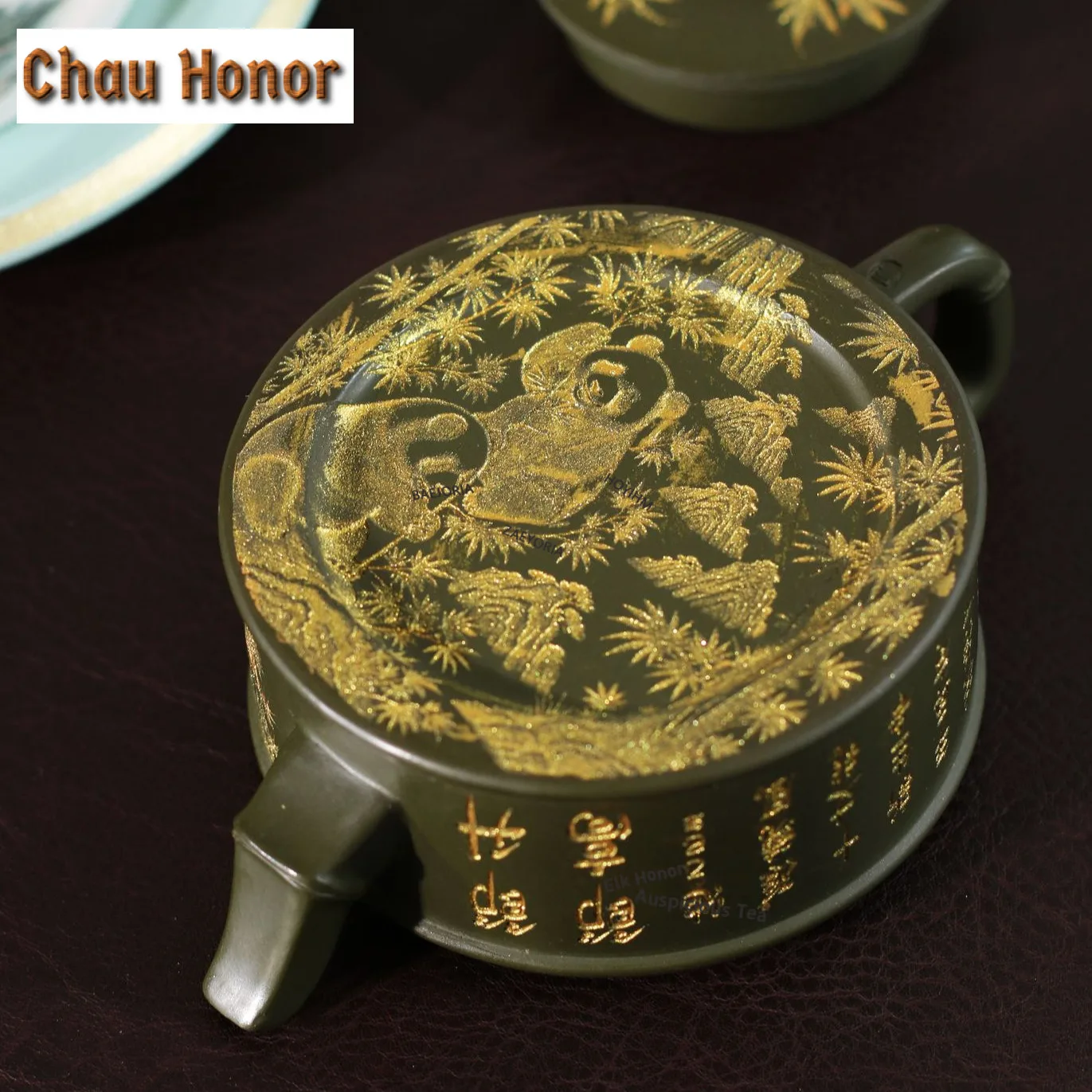 190ml Yixing Purple Clay Teapots Master Handmade Flattened Appearance Pot Raw Ore Green Mud Tea Maker Kettle Zisha Tea Set Gift