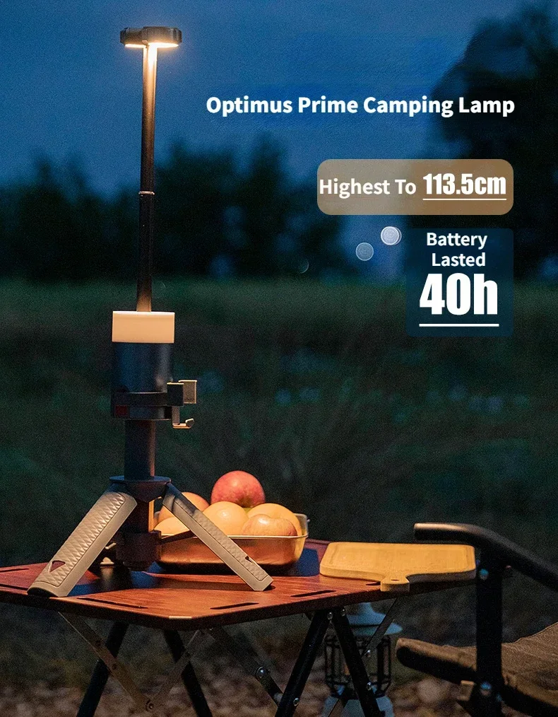 Mountainhiker Upgrade 6000mAh LED Camping Lamp USB Rechargeable Lantern Outdoor Telescopic Adjustable Color Remote ControlLight