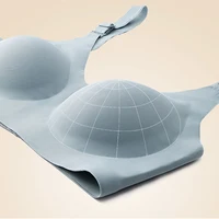 Women's Seamless Bras Ladies Thin Style Jelly Color Soft Bra Wireless Underwear Comfortable Lingerie Deep V Gather 6