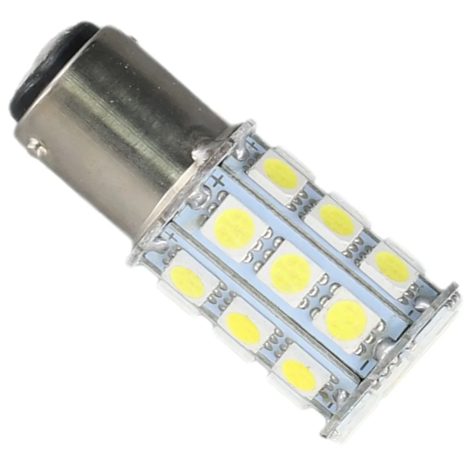 White 27-BA15D Cabin Marine Boat LED Lights Bulbs BA15D 1076 1142 Ship Boat Interior Lamp 6000K White 9V-14V