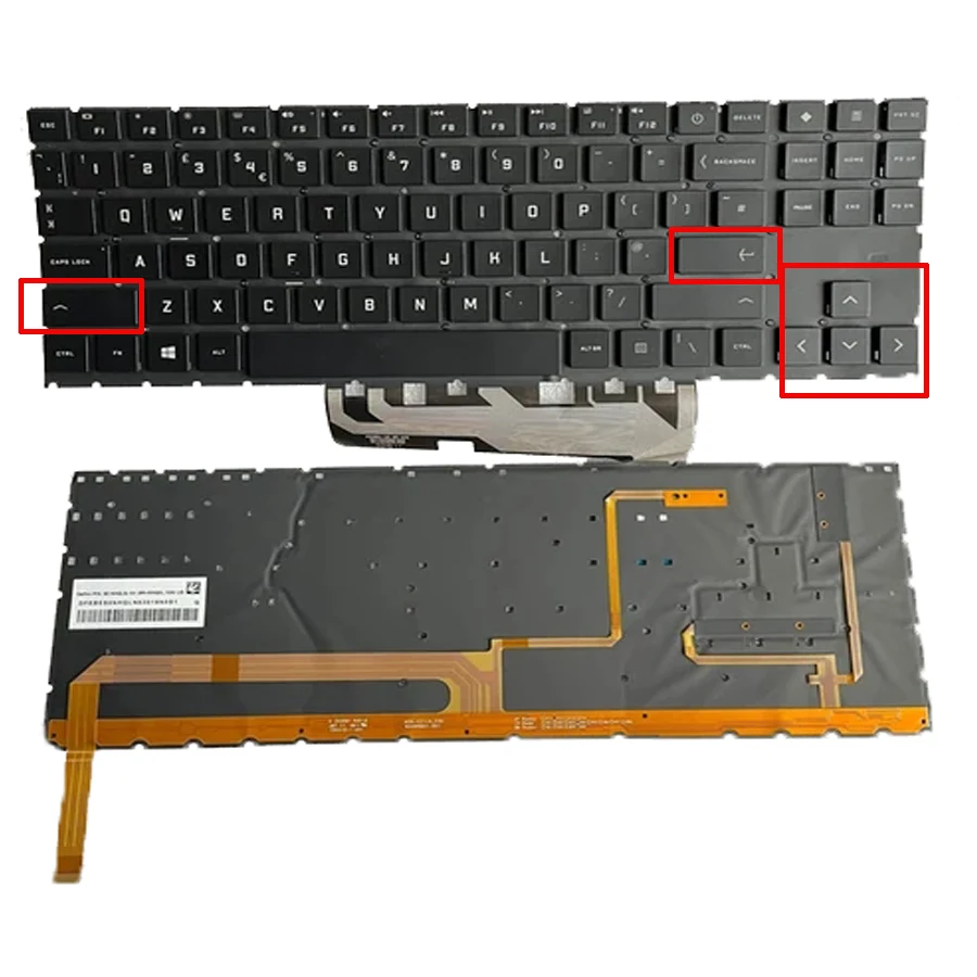 

UK RGB Backlit Laptop Keyboard For HP OMEN 15 15-EN 15-EK TPN-Q238 TPN-Q236 16-B Q265 15-EK000 AMD Version