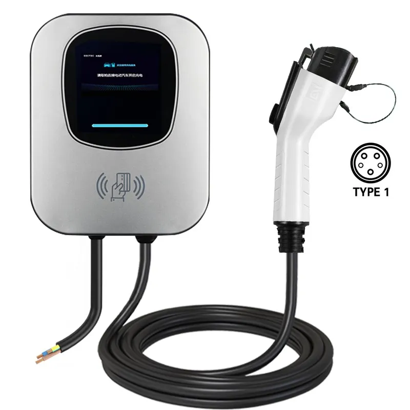 

Wall Mounted EV Charging Station Type 1 32A EVSE Wallbox Electric Vehicle Car Charger