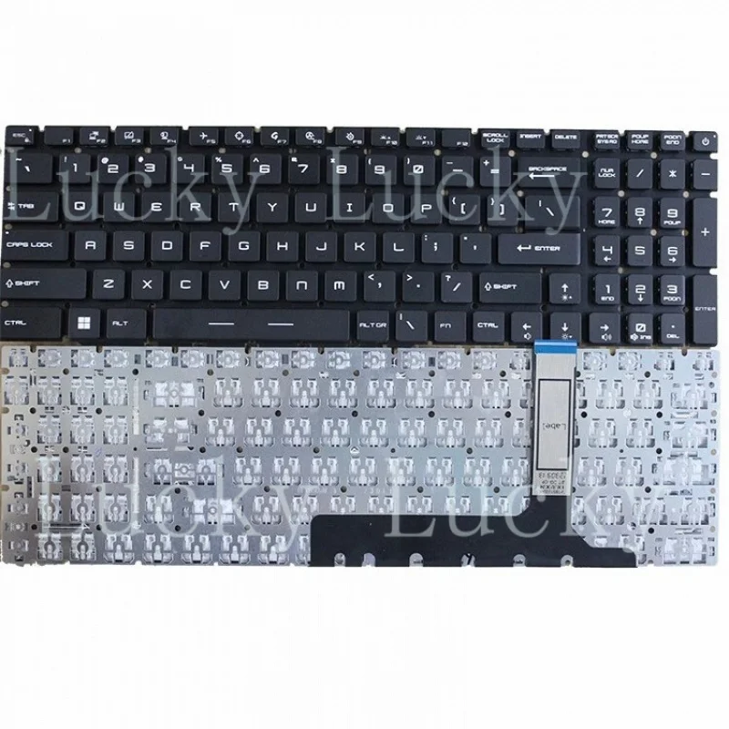 

f New for MSI GP76 GS76 10UE 10UG 10UH 11UE MS-17K3 MS-17K2 US Keyboard No Backlit