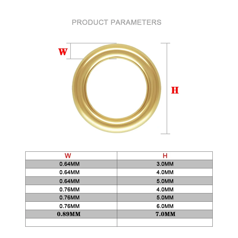 Closed (Soldered) Jump Rings 14K Gold Filled Closed Jump Rings 14K Gold Split Ring For Making DIY Jewelry Findings