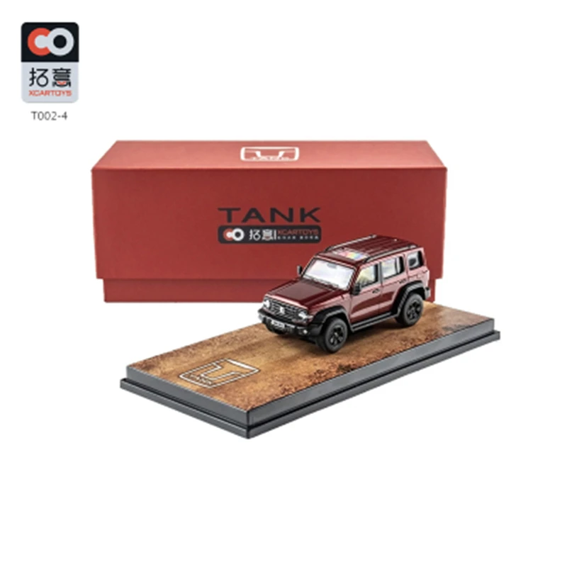 XCarToys 1:64 Tank 300 off-road SUV Matte black /red /Orange /Gray Diecast Model Car