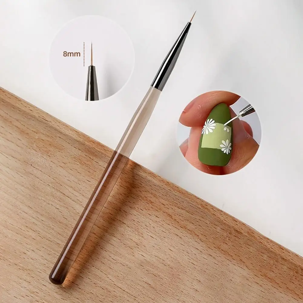 9Pcs Nail Art Design Pen & Brush Set - Includes Nail Extension Gel Brush & Nail Gel Brush,Suitable for Salon & Home DIY Manicure