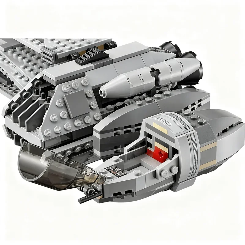 448PCS MOC Space Battle Movie B Wing Model DIY Creative Ideas Toy Assembly Puzzle Gift Spaceship Series Collection Bricks Gifts