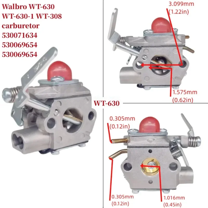 S Thil Europe Poulan Pe550 Ge21 Pp135 Wabro Wt-630 Wt-308 Weeder 530071634  530069654  530069654 Clearance Lawn Mower Carb