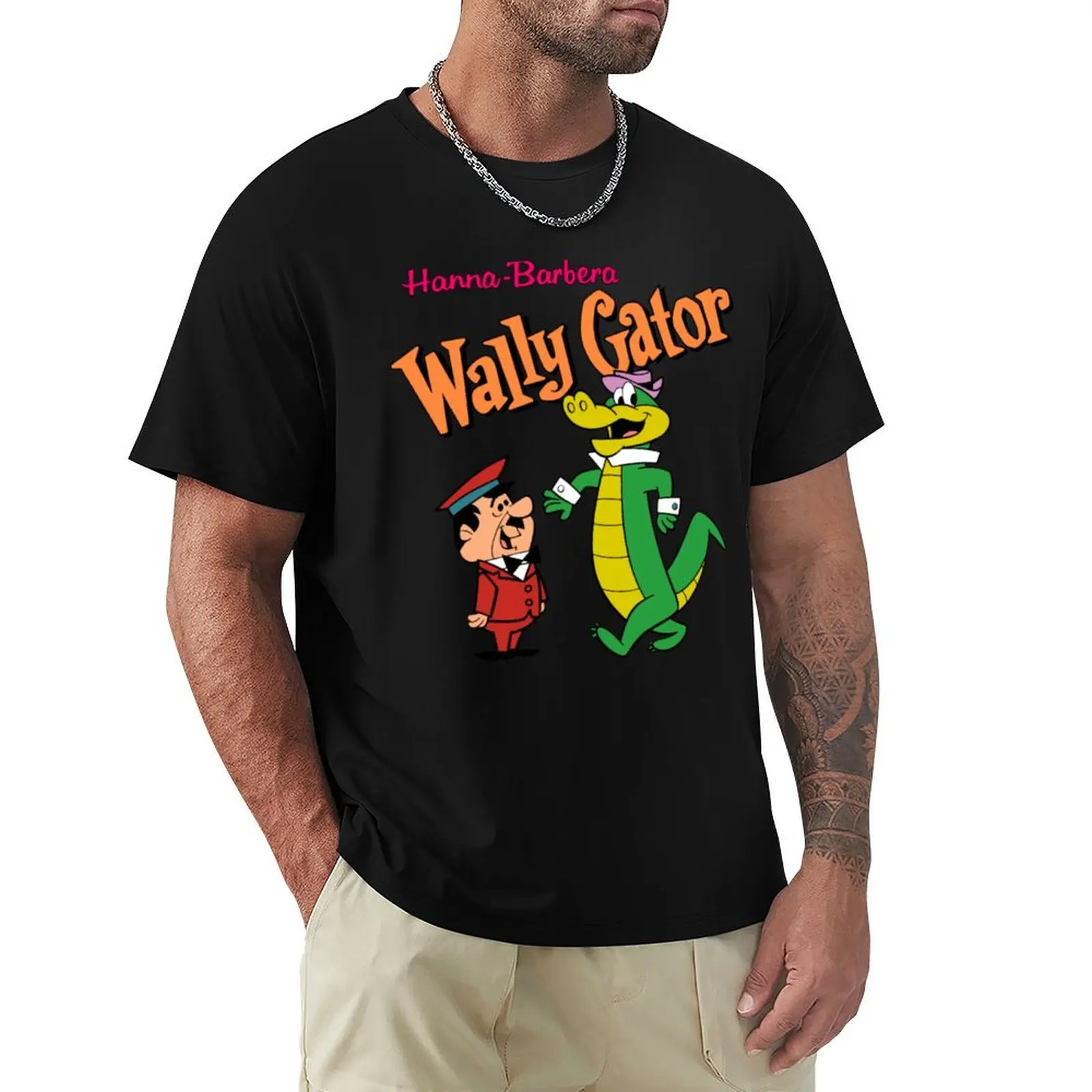 Hanna barbera Wally Gator T-Shirt Big and Tall Basic Tee Shirt